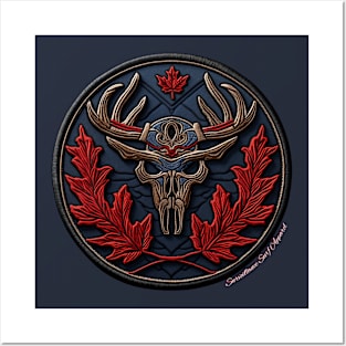 Tribal Moose Skull 2 Posters and Art